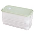 thumbnail image 1 of facefd Boîte de Rangement pour Ufs 20 Compartiments, Conteneur de Rangement pour Ufs à Double Couche, Plateau à Ufs en Plastique avec Couvercle, Vert Clair Type2, 1 of 6