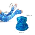 thumbnail image 3 of FlyFlise Ensemble de Manchons de Bras Couvre-Visage Femmes Hommes Respirant Protection Solaire pour Camping Cyclisme Course Monture Pêche, 3 of 8