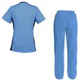 thumbnail image 2 of Women's Scrubs Set Scrub Top and Pants Scrubs Set, 2 of 3