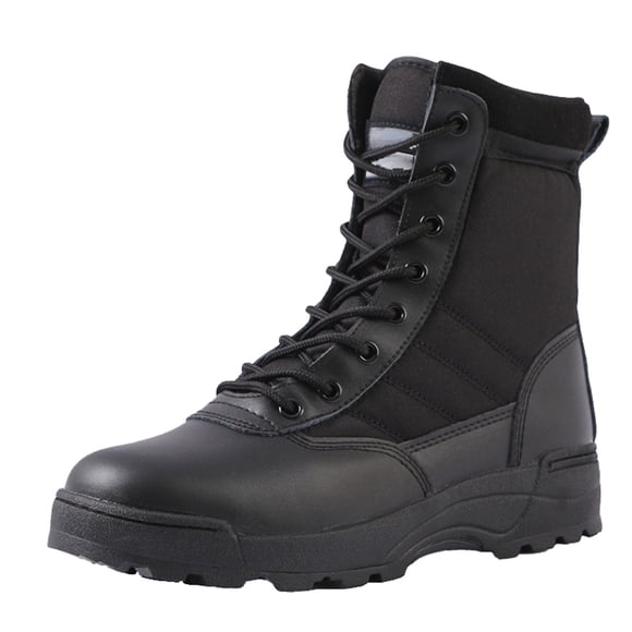 Dakaela Men's Hiking Work Boots Waterproof Breathable Tactical Military Motorcycle Combat Booties