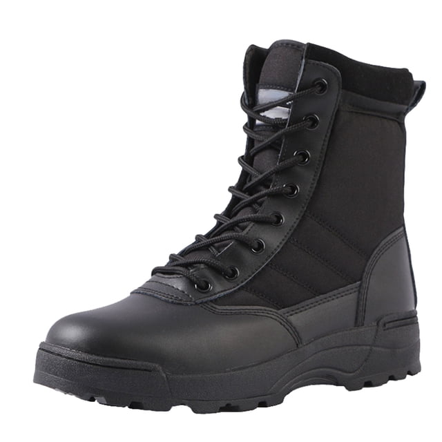 Dakaela Men's Hiking Work Boots Waterproof Breathable Tactical Military Motorcycle Combat Booties