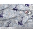 thumbnail image 2 of Soimoi Moss Georgette Fabric Fish & Ship Ocean Decor Fabric Printed Yard 42 Inch Wide, 2 of 3