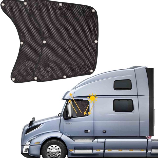 XZNGL Sun Shade Car,Side Window Sun Shade for Semi Truck Semi Truck Window Shades Semi Truck Accessories Interior Sun Protection Easy Install Keep Cool Comfortable,Car Window Shade