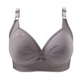 thumbnail image 3 of Bras for Women, 4PC Woman's Printing Gathered Together Large Size Daily Bra Underwear No Rims, Daily Bra, 3 of 4