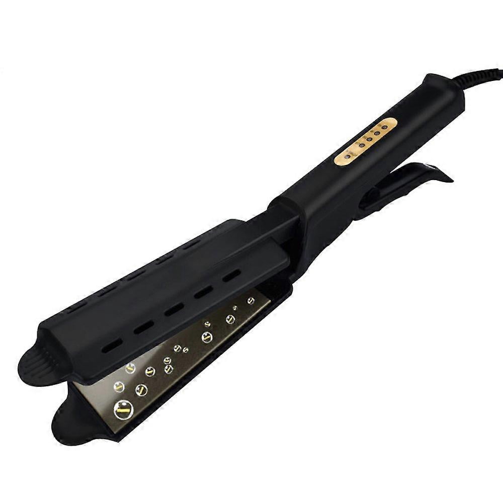 Hair straightening, Professional Electronic Hair Straightener ironing Ceramic Straight Straightening Style Tools (Black)