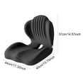 thumbnail image 4 of Esquirla Multifunction Memory Foam Chair Pad Breathable Backrest Support Cushion Non Slip Black, 4 of 4