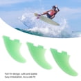 thumbnail image 3 of Surfing Fin Set, Easy Installation Surfboard Thruster Fins Accurate Matching 3PCS  for FCS1 Surfboards Dark Blue,Green, 3 of 7