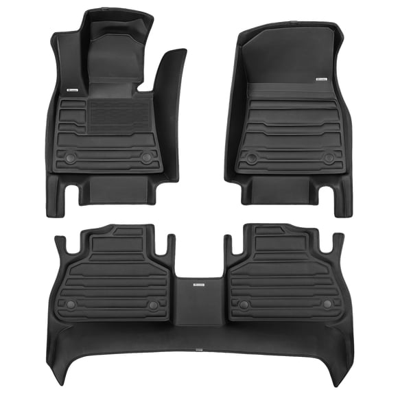 TuxMat - pour BMW X5 5 Places Modèles 2019-2026 - Tapis de Voiture Personnalisés - Couverture Maximale, Toutes Saisons, Mesurés au Laser - Cet Ensemble Complet Comprend les 1re et 2e Rangées