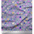 thumbnail image 1 of Soimoi Poly Georgette Fabric Flower Watercolor Fabric Prints by Yard 52 Inch Wide, 1 of 3