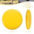 thumbnail image 2 of Uxcell Flying Disc Colorful Plastic Flying Disk Flyer for Outdoor Sports Training Playing Lawn Game Green/Yellow, 2 of 5