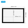 thumbnail image 2 of Unique Bargains A4 Magnetic Sign Holder, 4 Pack Magnetic Display Frame Self-Adhesive Picture Frame for Refrigerator, Black, 2 of 7