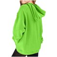 thumbnail image 4 of On Shoulder Top Children Solid Long Sleeve Hoodie Sports Casual, 4 of 7