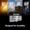 thumbnail image 3 of Carte Lexar Professional 64 GO SILVER PLUS microSDXC™ UHS-I, 3 of 6