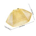 thumbnail image 4 of OULII Vintage Mesh Lamp Shade - Gold Metal Chandelier With Hollow Shade For Table Or Floor Light, 4 of 8