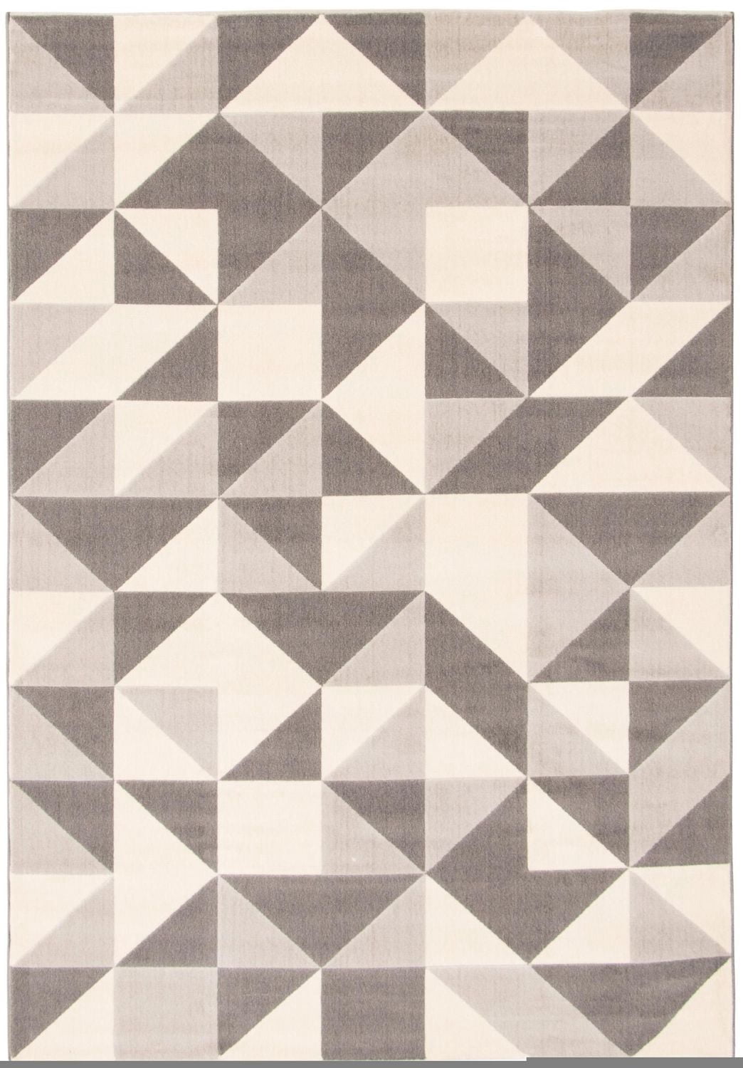 ECARPET Modern Area Rug for Dining Room, Living Room, Bedroom or Den Delta Grey