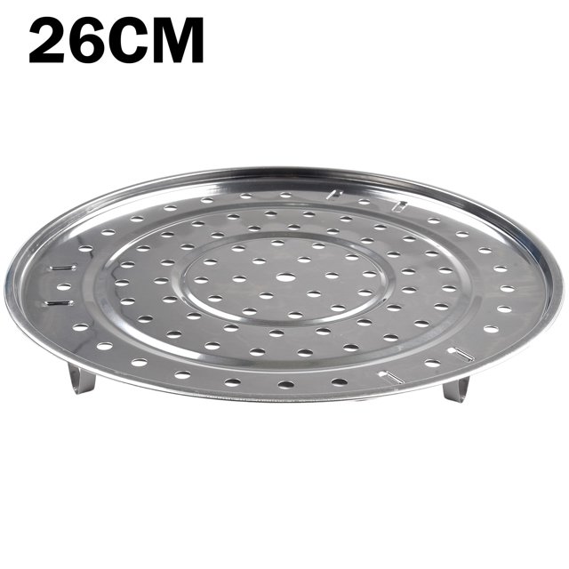 Plateau Vapeur en Acier Inoxydable Support de Cuisson à la Vapeur 3 Supports Ronds Type 18-30