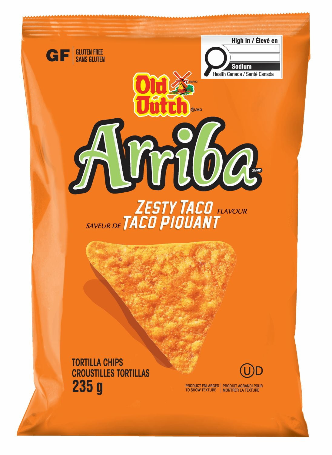 Old Dutch Arriba Croustilles Tortilla Taco Piquant
