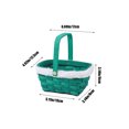 thumbnail image 3 of Meitianfacai Christmas Sweethearts Basket Gift Gift Basket Gift Box Candy Box Snowflake Crisp Christmas Packaging Box Biscuits Box Suitable For Festivals, Green, 3 of 7