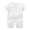 White, variant on sertiohcv Newborn Boy Girl Romper Bodysuit Baby Boys Girls Short Sleeve Romper White Size for 18-24 Months