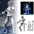 thumbnail image 2 of Five Generations Of Joint Dolls Medieval Infantry Heavy Soldier Hand Made Ornaments, 2 of 6