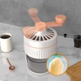 thumbnail image 3 of pitrice Portable Snow Cone Machine | Hand-cranked Ice Shaver Crusher Outdoors Hand-cranked Snow Cone Machine A, 3 of 6