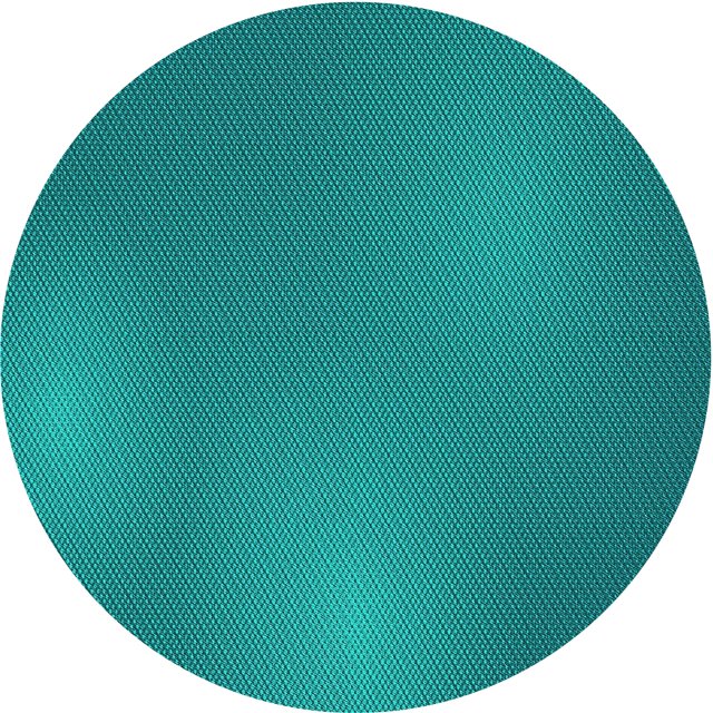 Ahgly Tapis Rond Lavable en Machine Intérieur Transitionnel Turquoise Foncé Vert, 6 Pieds Rond