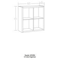 thumbnail image 2 of Bowery Hill Modern Engineered Wood 4-Cube Organizer in Mystic Oak, 2 of 8