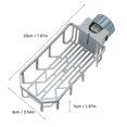 thumbnail image 3 of Oleegame 2PC Shower Soap Dish With Hook Sink Sponge Rack Stand Kitchen Faucet Storage Rack Sponge And Towel Rack Drain Basket Home Kitchen Cleaning Tools Gray, 3 of 4