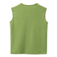 thumbnail image 3 of Sunnyoo Camisole Plissée Unie Sans Manches à Col Ras du Cou pour Grandes Filles, Tailles 5-14, 3 of 4