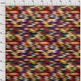 thumbnail image 3 of oneOone Georgette Viscose Rouge Bonbon Tissu Chevron Ikat Matière de Robe Tissu Imprimé Tissu au Yard 42 Pouces de Large, 3 of 4