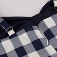 thumbnail image 4 of HKEJIAOI Liquidation d'Économies Robes Décontractées pour Femmes Cadeau de Noël Femmes Mode Décontractée Aguichant Été à Bretelles Nœud Décoratif Imprimé Rétro Panneau Robe Contrastée Bleu, 4 of 8