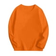 thumbnail image 4 of WUANDIXFA T-Shirts à Manches Longues pour Garçons pour Enfants Enfants Garçons Automne Coton T-Shirts à Manches Longues à Col Rond T-Shirts Hauts Orange, 1-2 Ans, 4 of 4
