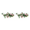 thumbnail image 1 of stanreset 1/2/3/5 Artificial Flower Plant Fake Vine Roses Simulation Rose Self-Assembly Party Balcony Garden Restaurant Living Room Garland Pink 2PCS, 1 of 6
