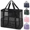thumbnail image 1 of Sentmoon Large Moving Bags Storage Bag Large Capacity Storage Bag Transparent Mesh Toy Storage Bag Swimsuit Miscellaneous Crossbody Bag Beach Bag, 1 of 7