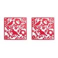 thumbnail image 3 of ZheElen 4piece Lightweight Hanging Divider Screens For Versatile Space Foldable Red Bird Chart 2Set, 3 of 6