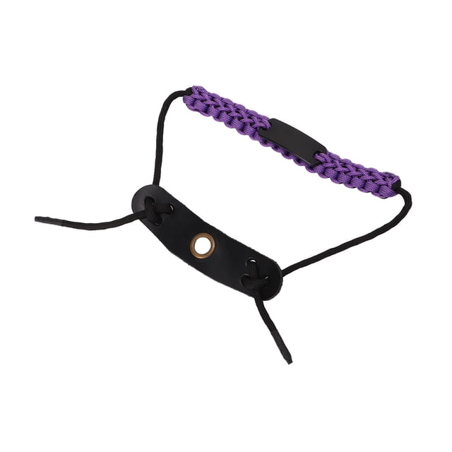 Corde de Poignet pour Tir à l'Arc, Haute Polyvalence Réglable, Sangle de Poignet pour Arc, Empêche la Chute de l'Arc pour la Chasse Rouge, Orange, Noir, Violet