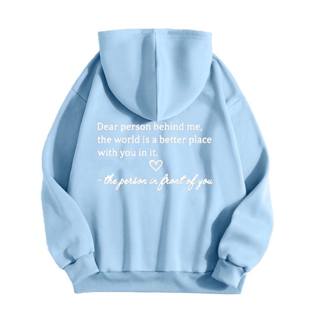 Rbaofujie Chandails Légers pour Femmes Femme Mode Imprimé Col Rond Manches Longues T-Shirt à Capuche Hauts Blouse Bleu Pâle Chandails à Capuche Graphiques pour Femmes