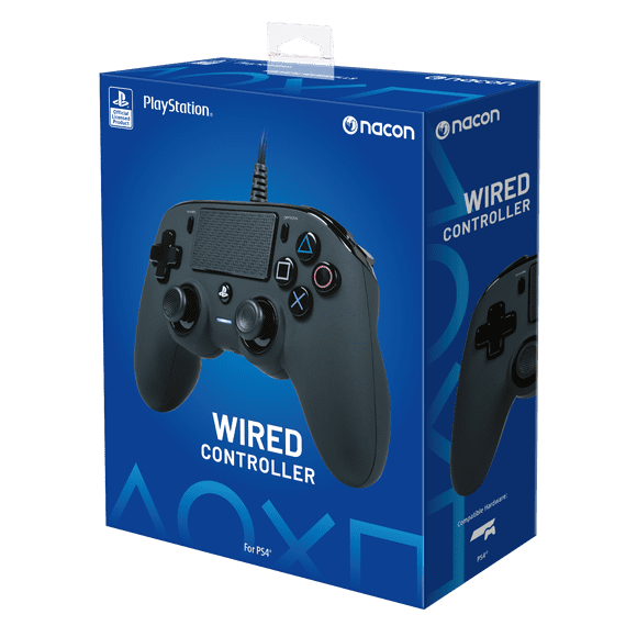 Manette filaire Nacon pour PlayStation 4 et PC, noire