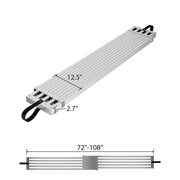 GloryStar 6-9ft Telescoping Plank, Aluminum Plank, Scaffolding Planks 440lbs Capacity, Aluminum Walk Board with Skid-Proof Platform Scaffold Ladder Accessory