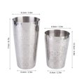 thumbnail image 4 of Herwey Cocktail Shaker Set,304 Stainless Steel Cocktail Shaker Set Boston Shaker Bartender Bar Tool Silver,Boston Shaker, 4 of 8
