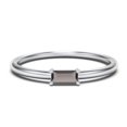 thumbnail image 1 of East-West Stackable Baguette Birthstone Ring - Smokey Quartz (June), 1 of 5