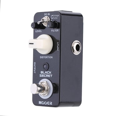 Mooer Pédale d'Effet de Guitare Électrique Noire à Micro-Distorsion True Bypass