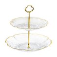 thumbnail image 2 of veasfak Cake Rack 2 Layers Candy Dish Cookie Tray for Commercial Wedding Celebration Clear, 2 of 9