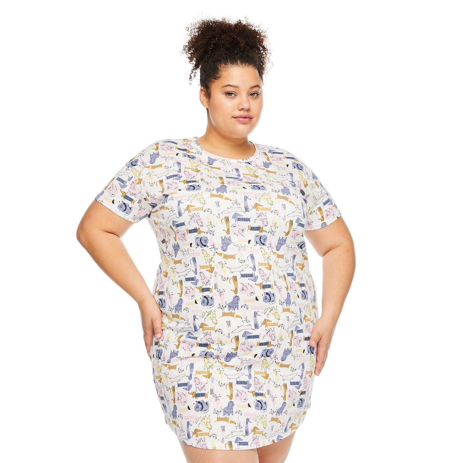 George Women's Plus Crew Neckline Nightshirt