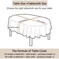 thumbnail image 4 of Oval Tablecloth 60x84in for Oval Table Waterproof Table Cloths for Dining Room Indoor Outdoor Table Cloth, 4 of 5