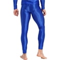 thumbnail image 4 of Kvysinly Men's Compression Long Pants Gym Workout Tights Trousers Seamless Quick Dry Base Layer Leggings Blue XXL, 4 of 6