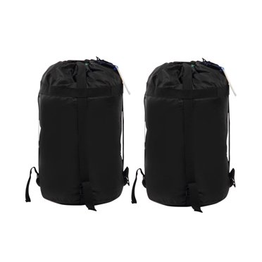 2pcs Sleeping Compression Bag Portable Quilts Storage Bags Comforter Organizer for Camping Hiking Backpacking Outdoors (Size S)