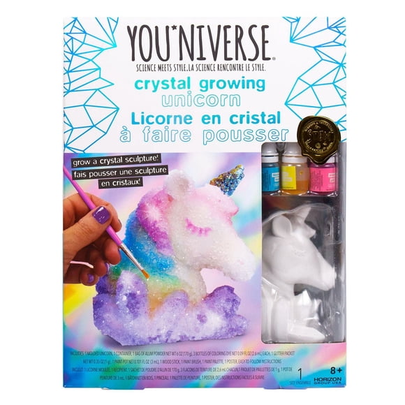 YOUniverse Crystal-Growing Unicorn, DIY Crystal Growing Kit