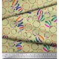thumbnail image 3 of Soimoi Poly Georgette Fabric Wreath & Dream Catcher Home Decor Printed Fabric 1 Yard 42 Inch Wide, 3 of 3