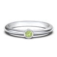 thumbnail image 1 of Classic Bezel Set Birthstone Ring - Peridot (August), 1 of 4